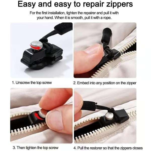 ZipFix Replaceable Zipper Heads (Pack of 3)