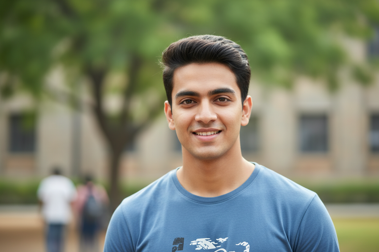 only 1 man face shot